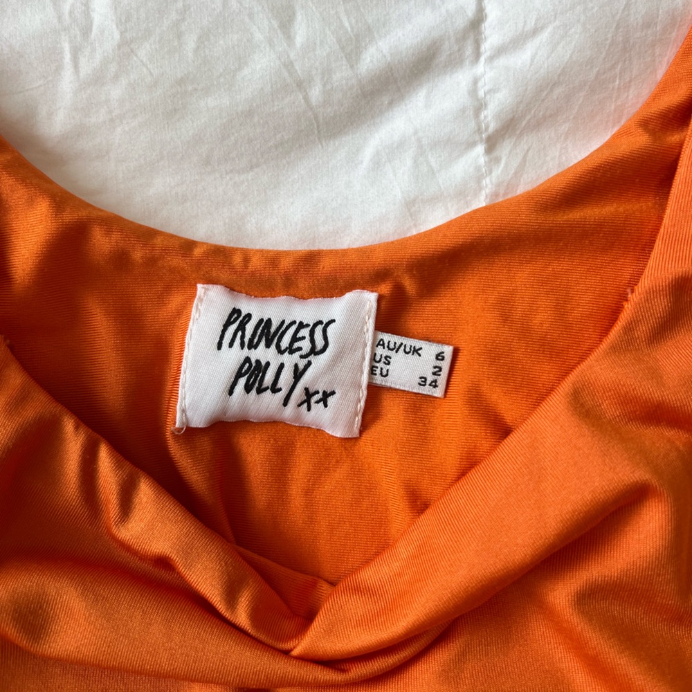 PRINCESS POLLY ORANGE BODYSUIT
